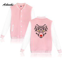 New Fashion Tiger printed Baseball Jacket men Women Winter AUtumn Cotton Pink Sweatshirt  casual Tiger baseballJacket