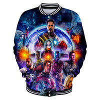 marvel THE Avengers 4 Endgame 3d Baseball Jacket bomber jacket Avengers End game Cosplay Costumes Superhero Iron man streetwear